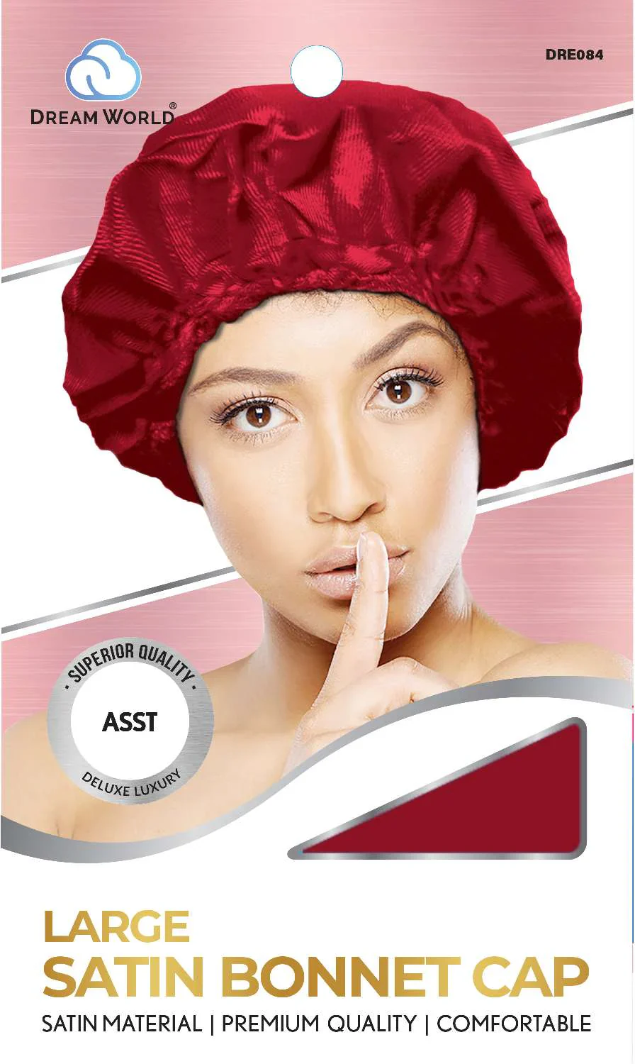 DREAM W-BONNET CAP [L] SATIN ASST (DRE084)