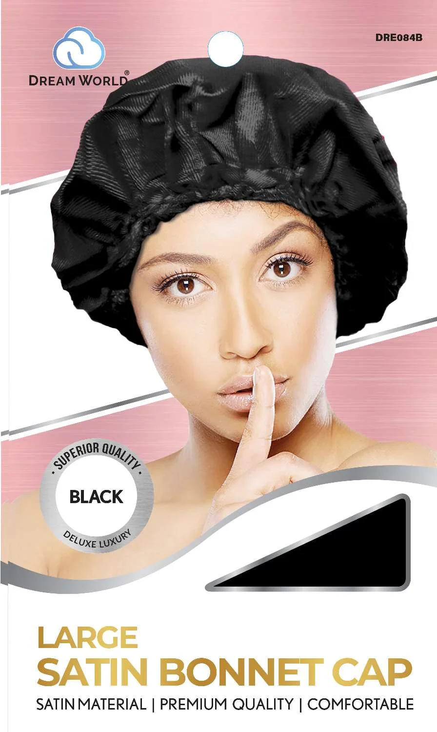 DREAM W-BONNET CAP [L] SATIN BLACK (DRE084B)