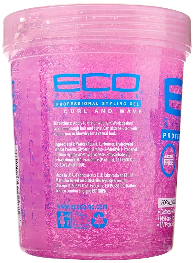 Eco Styling Gel Pink 8FL OZ(NE703A) - Image 3