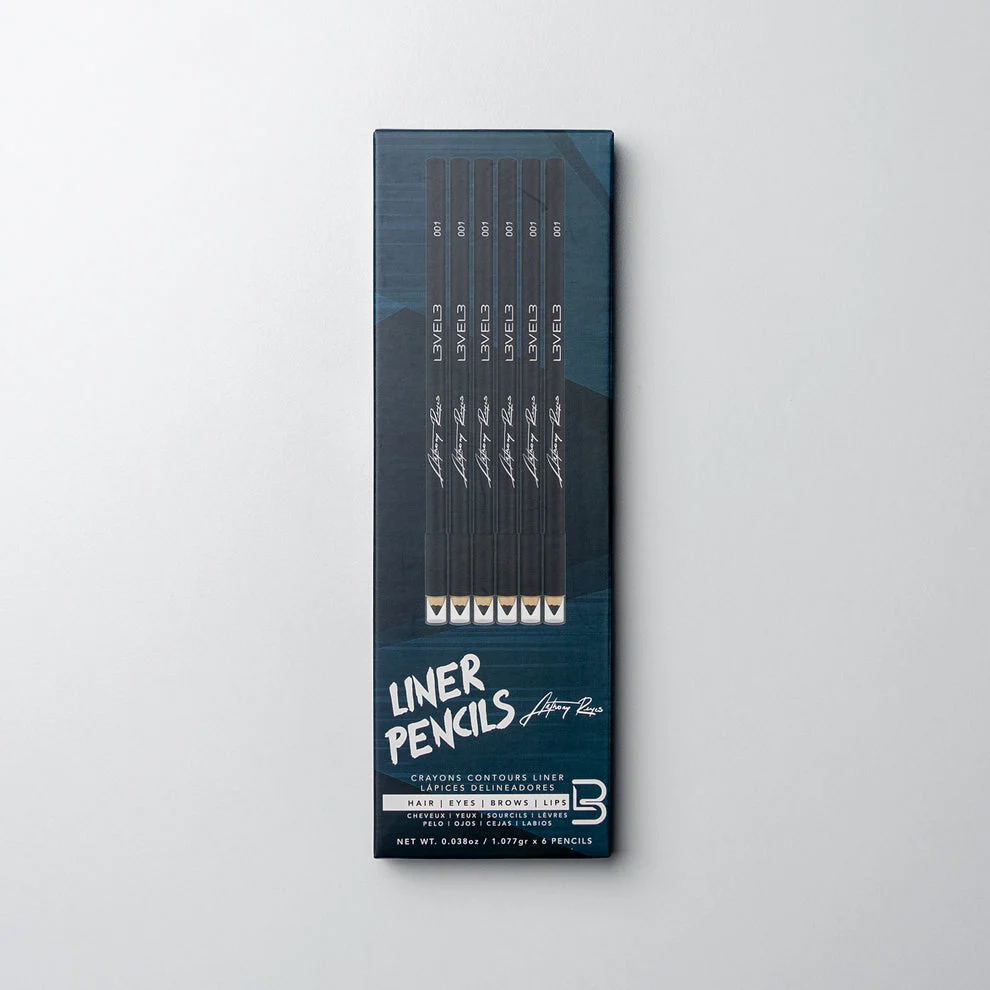 L3VEL3 Black Liner Pencils – 6 Pc(EP1002)