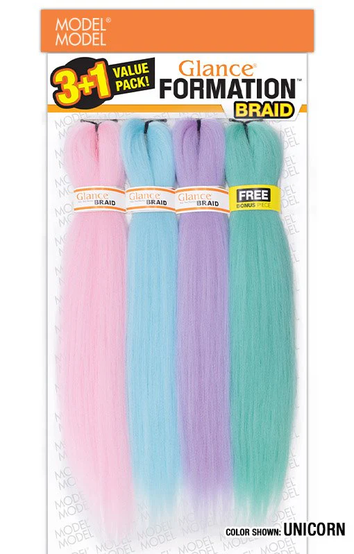 Model Model Glance Braiding Hair 4X FORMATION KID'S BRAID 16" - Image 2