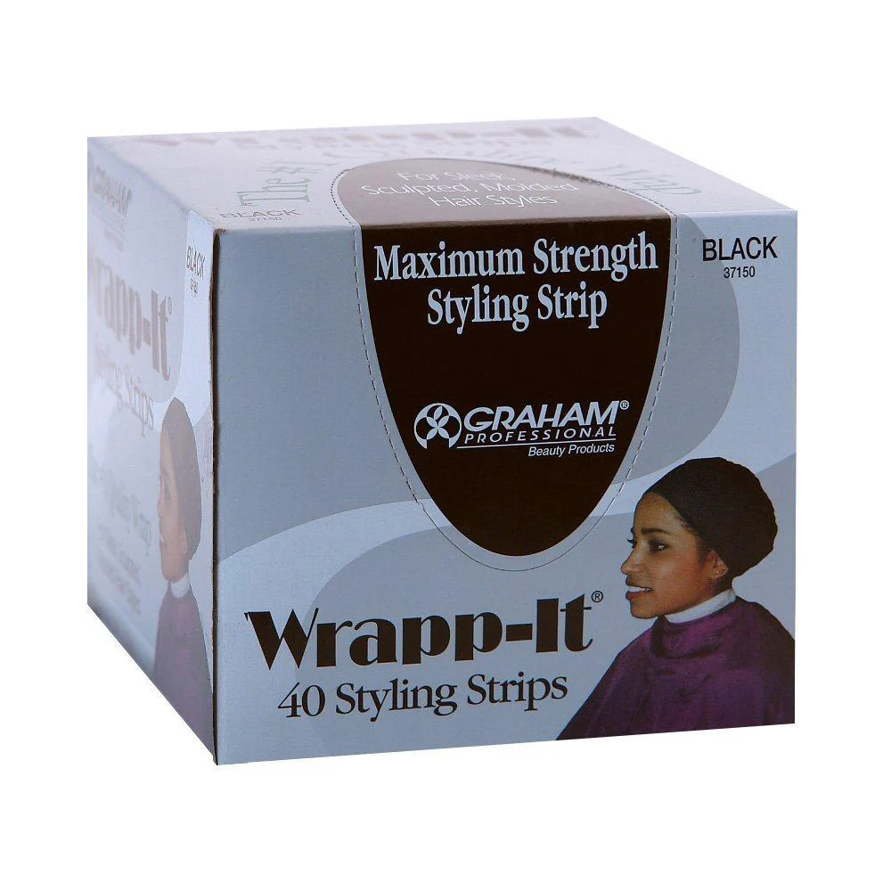 Graham Wrapp-It Black 40 Styling Strips