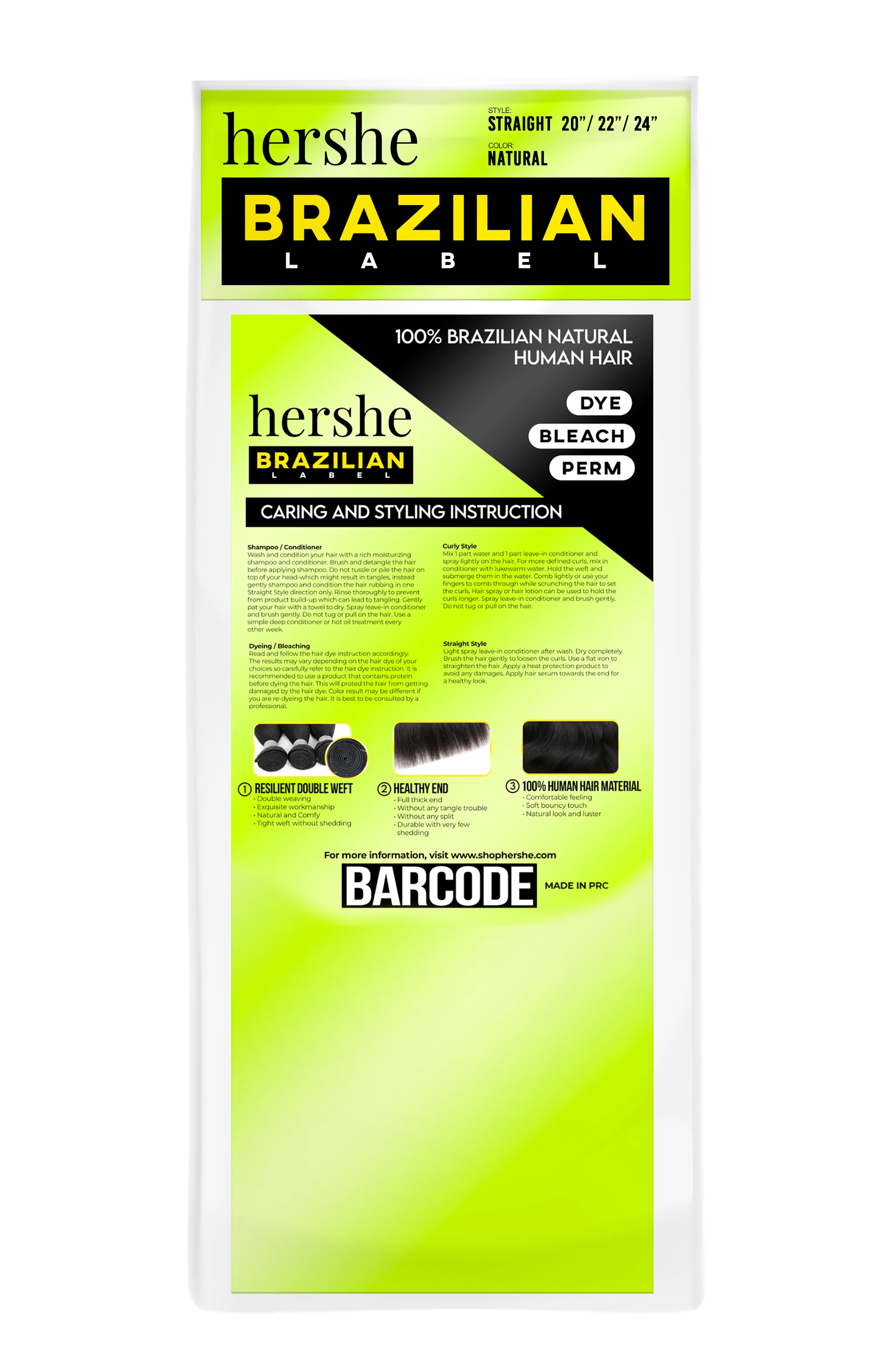 HERSHE 3-IN-ONE BRAZILIAN LABEL - Image 11