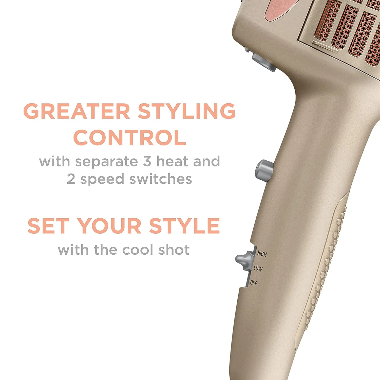 INFINITIPRO BY CONAIR 4-in-1 Frizz Free Styling Hair Dryer – 1875W - Image 5