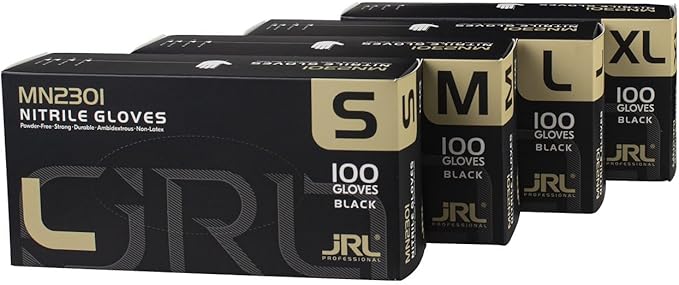 JRL NITRILE BLACK GLOVES LARGE(JRL-MN2301-L) - Image 3