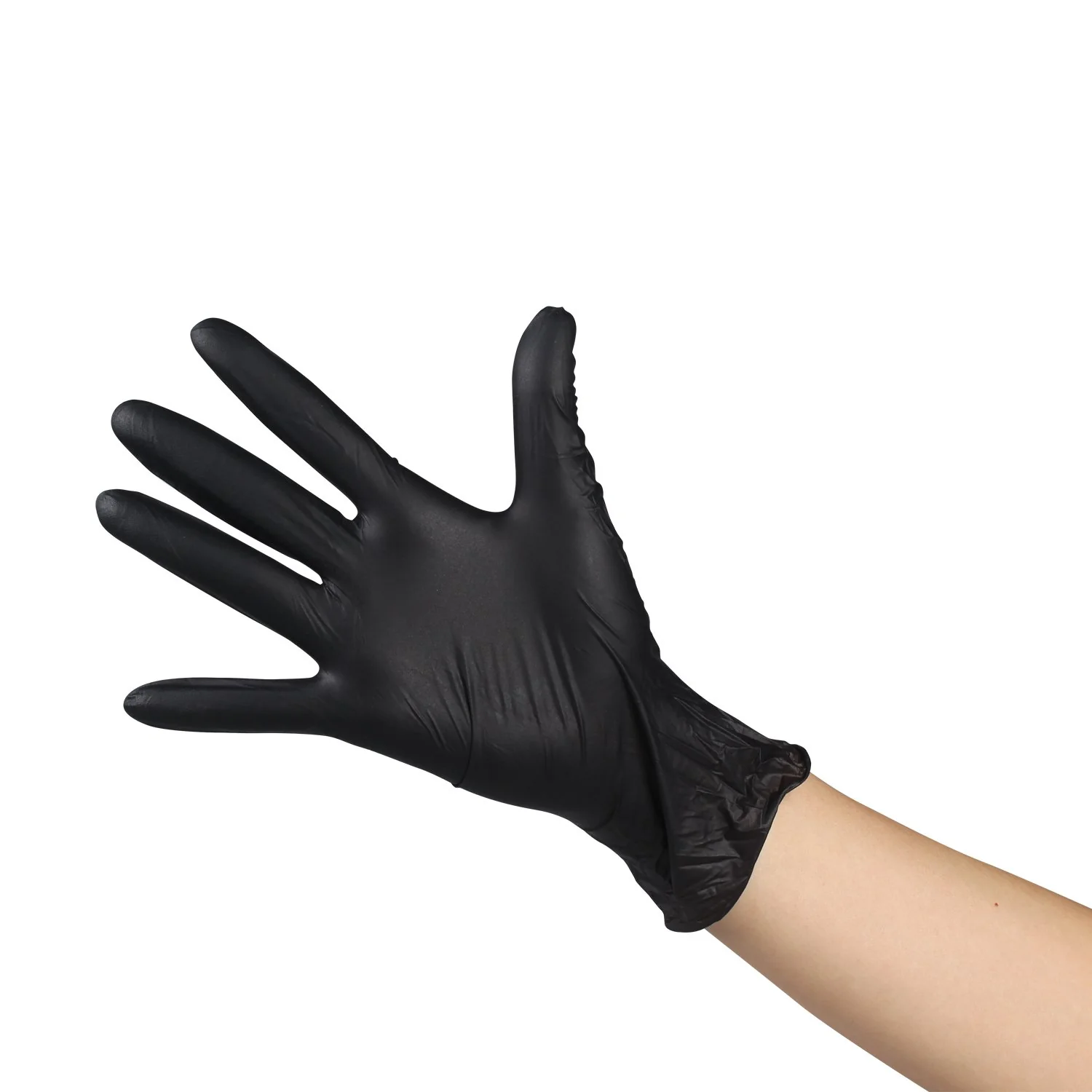 JRL NITRILE BLACK GLOVES MEDIUM(JRL-MN2301-M) - Image 2