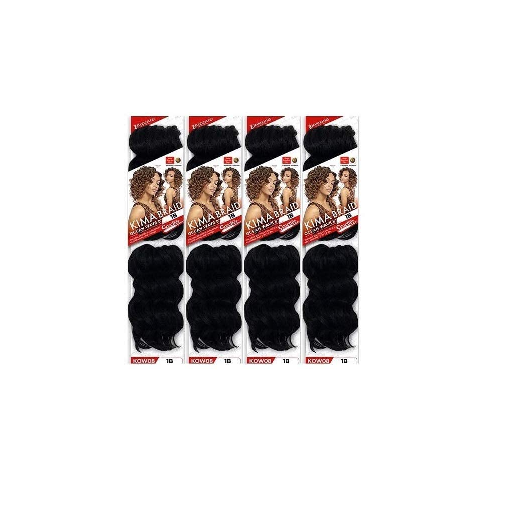 Harlem 125 Kima 2x Ocean Wave 8" Synthetic Hair Crochet Braid - Image 2