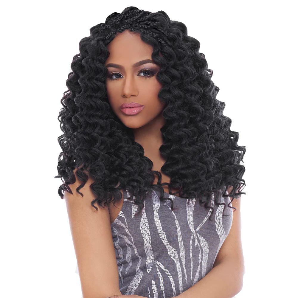 Harlem 125 Kima Ripple Deep 14" Synthetic Hair Crochet Braid - Image 2