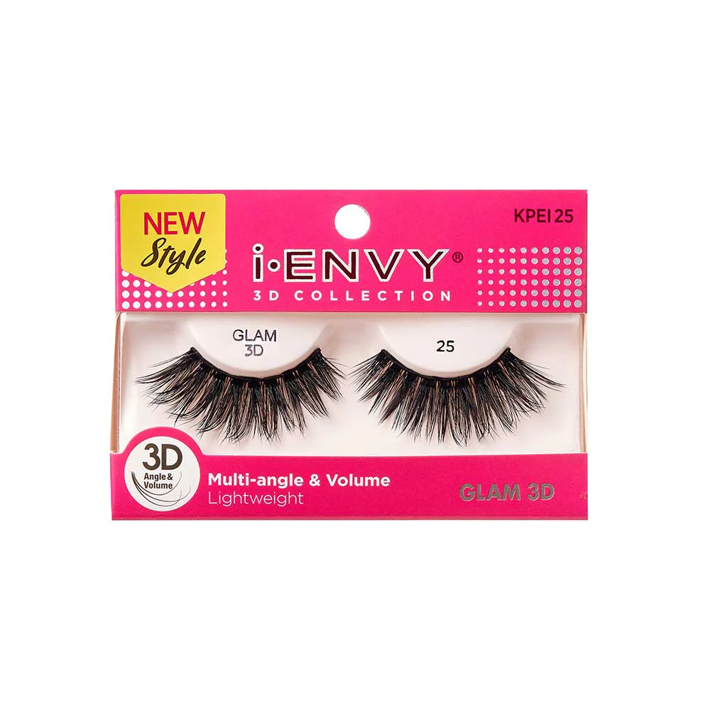 Kiss I Envy Glam 3D Collection 25 Eyelashes - KPEI25