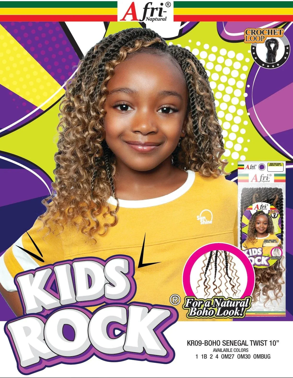 KR09 KIDS BOHO SENEGAL TWIST 10" - Image 2