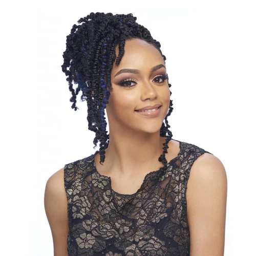 Harlem 125 Kima Spring Twist 12" Synthetic Hair Crochet Braid - Image 5