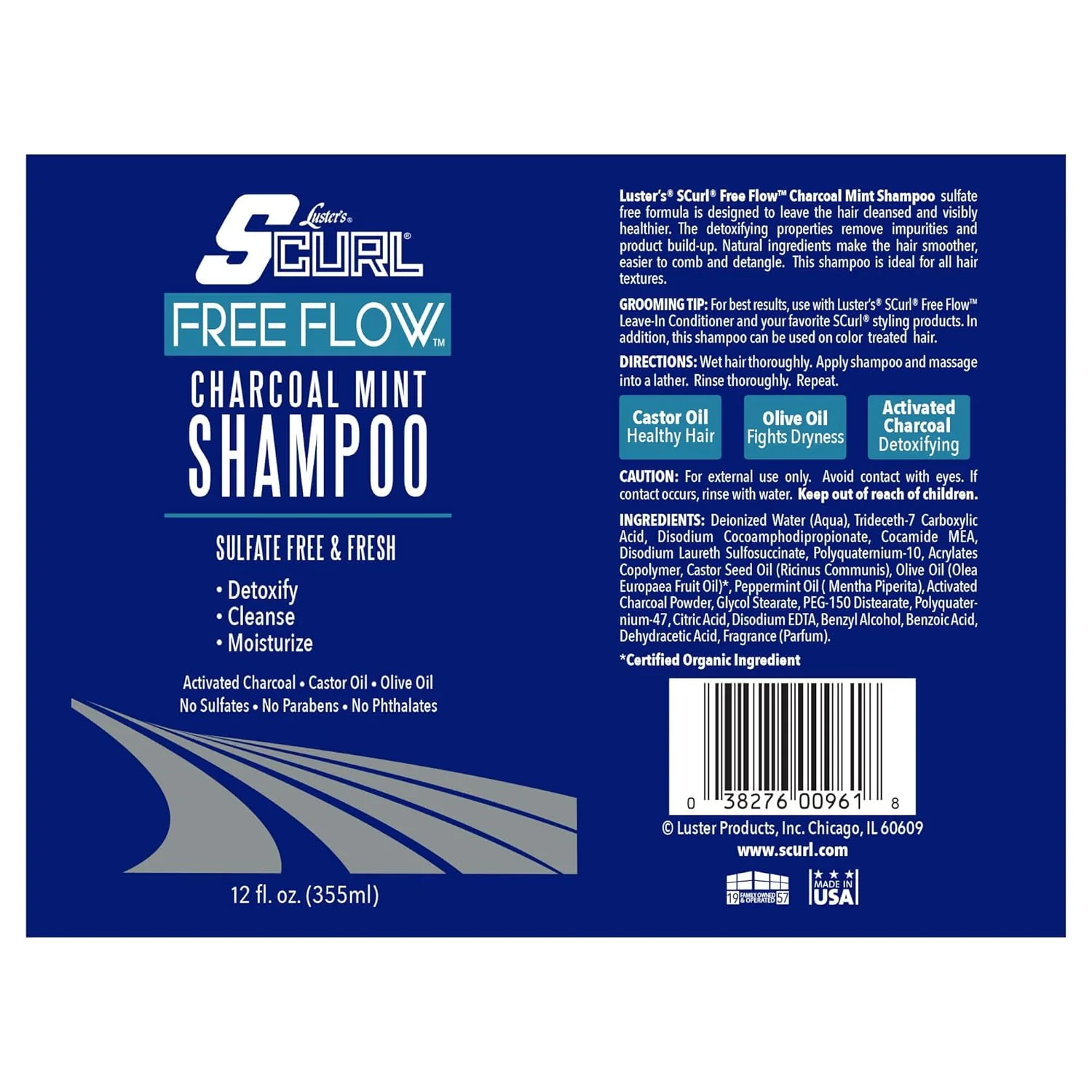 S-CURL FREEFLOW CHAR MINT SHMP 12OZ(LR961DZ) - Image 3