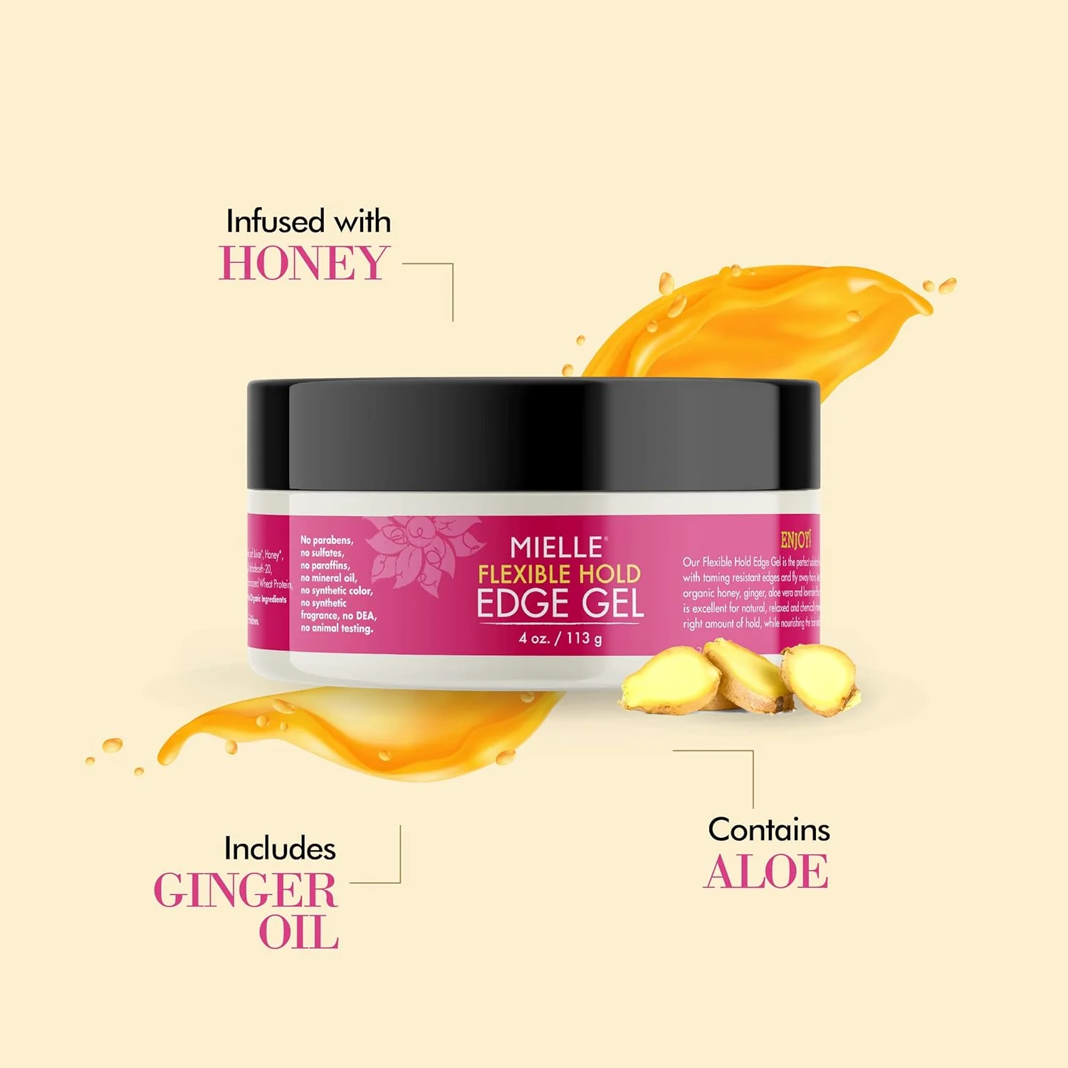 MIELLE BABASSU HONEY/GINGER EDGE GEL 4OZ(MIE00621) - Image 3
