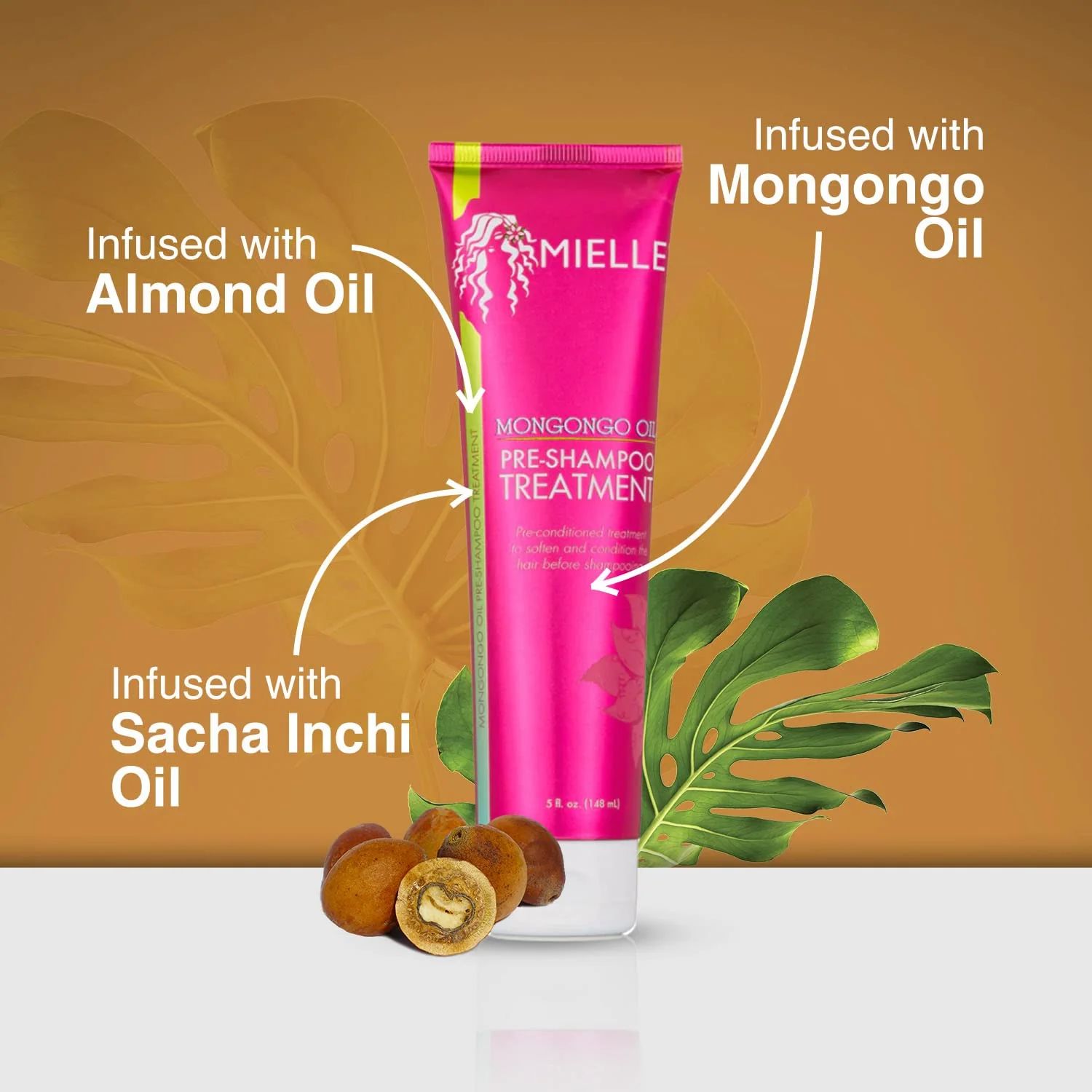 MIELLE MONGO OIL PRE SHAMPOO TRTMNT 5OZ(MIE00631) - Image 4