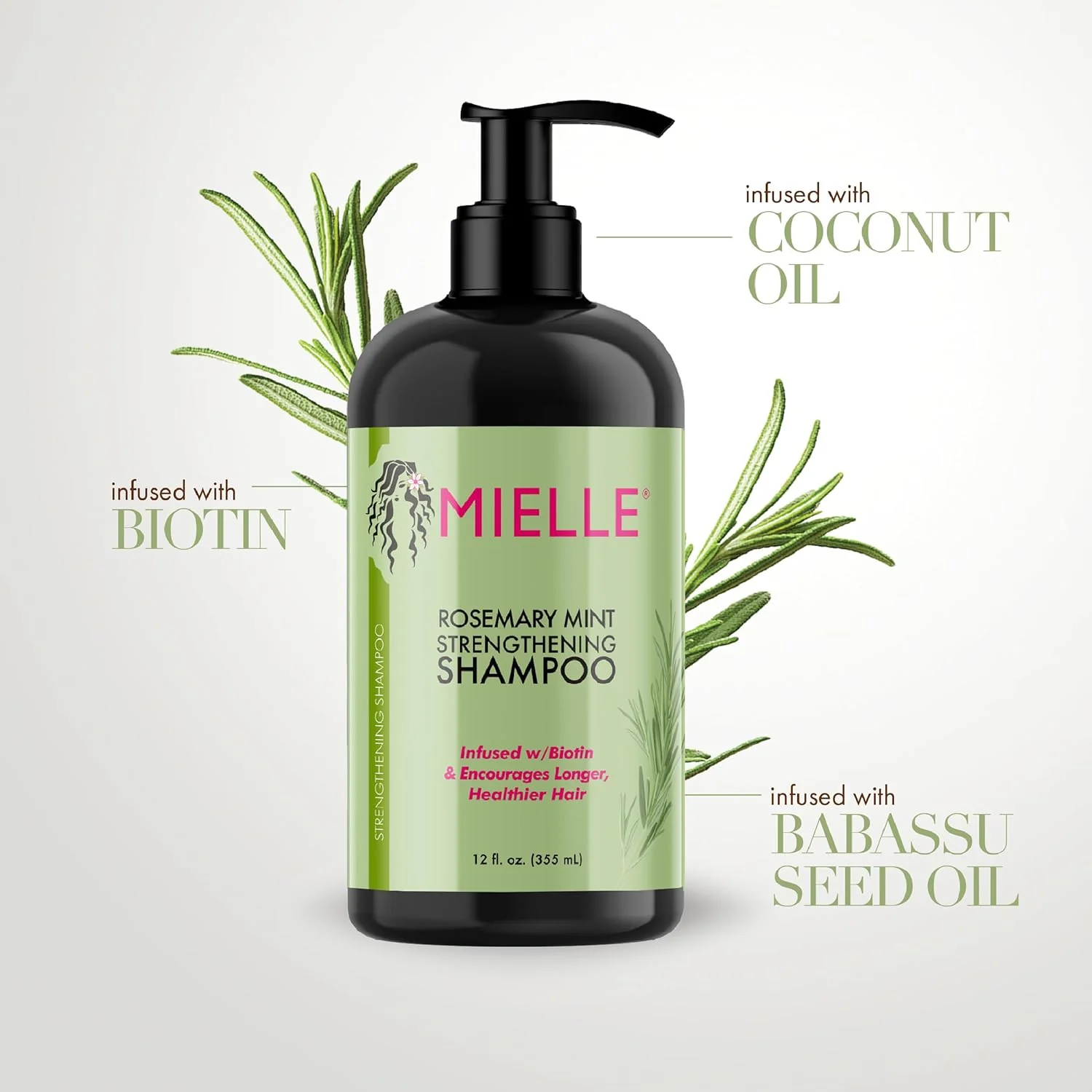 MIELLE ROSE MINT SHAMPOO 12OZ(MIE00677) - Image 3