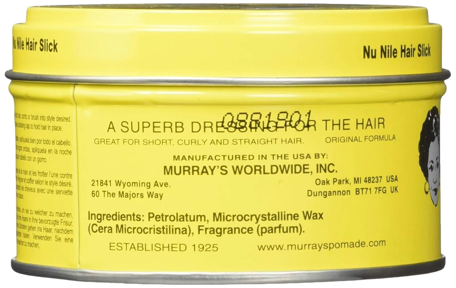 MURRAYS NU-NILE POMADE YELL 3oz(MU700000) - Image 4