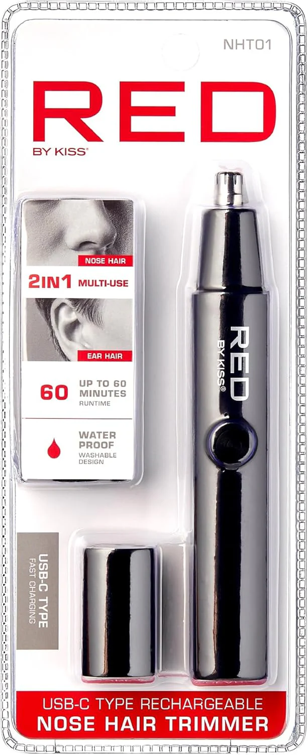 RED Cordless nose hair Trimmer(NHT01) - Image 2