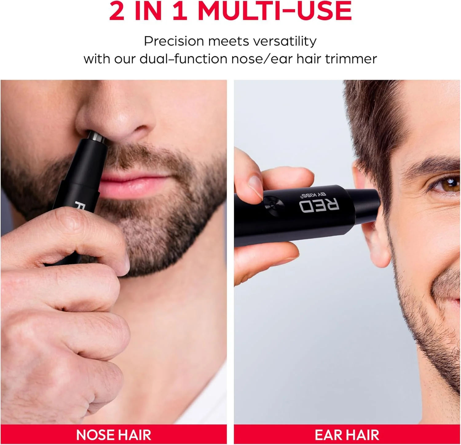 RED Cordless nose hair Trimmer(NHT01) - Image 3