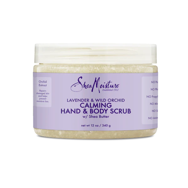 SheaMoisture Lavender & Wild Orchid Hand & Body Scrub 12oz - (NUB21305)