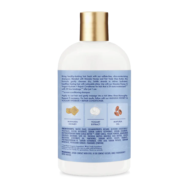 SHEA MOISTURE MANUKA HONEY&amp;YOGURT SHAMPOO 13oz - Image 2