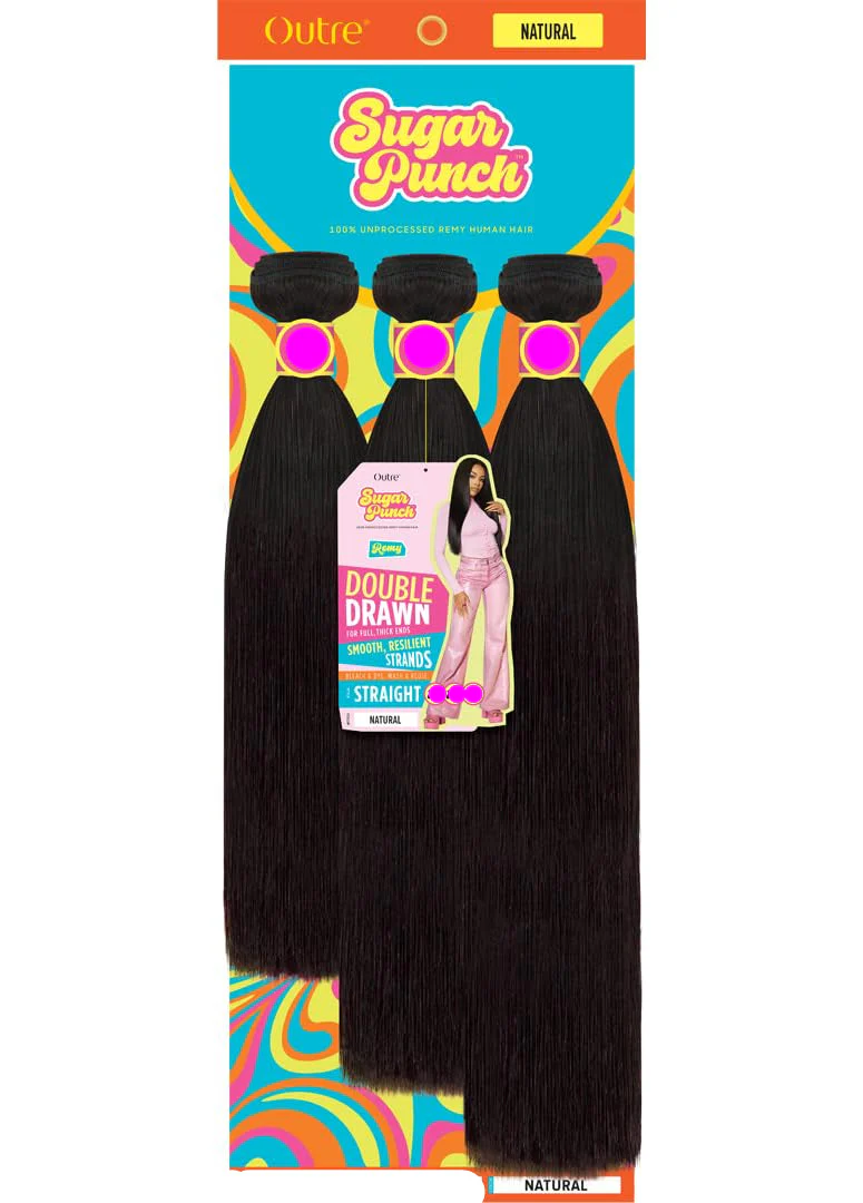 OUTRE SUGARPUNCH 100% UNPROCESSED REMI HH NBLK ( Body Wave&amp; Straight) - Image 5