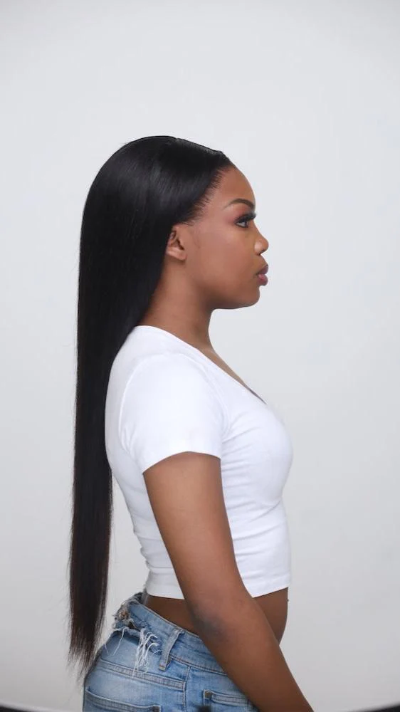 Hershe Pink 4x4 Straight Wig - Image 4