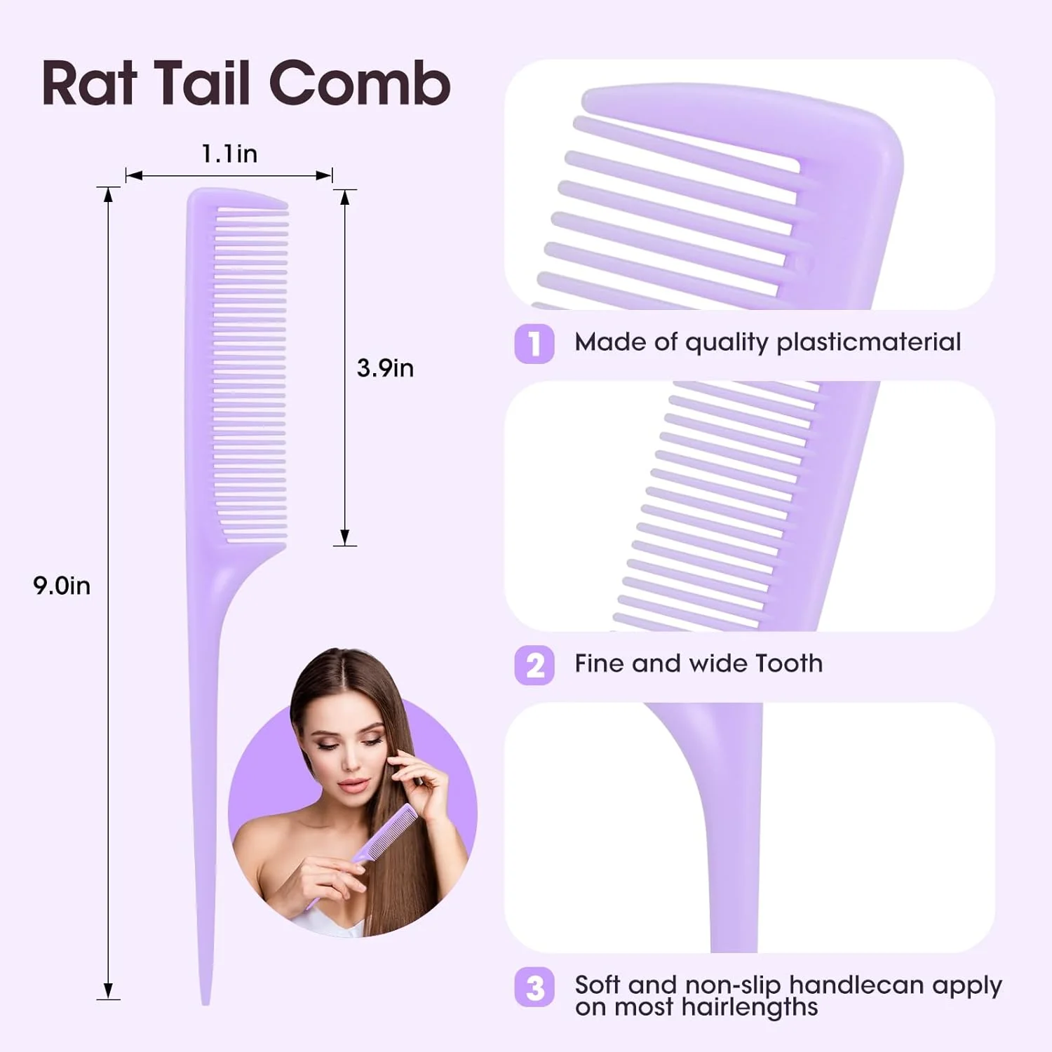 Rat Tail comb - Image 3