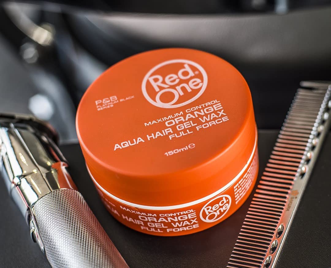RedOne Aqua Hair Gel Wax Maximum Control Orange 150 ml - Image 3