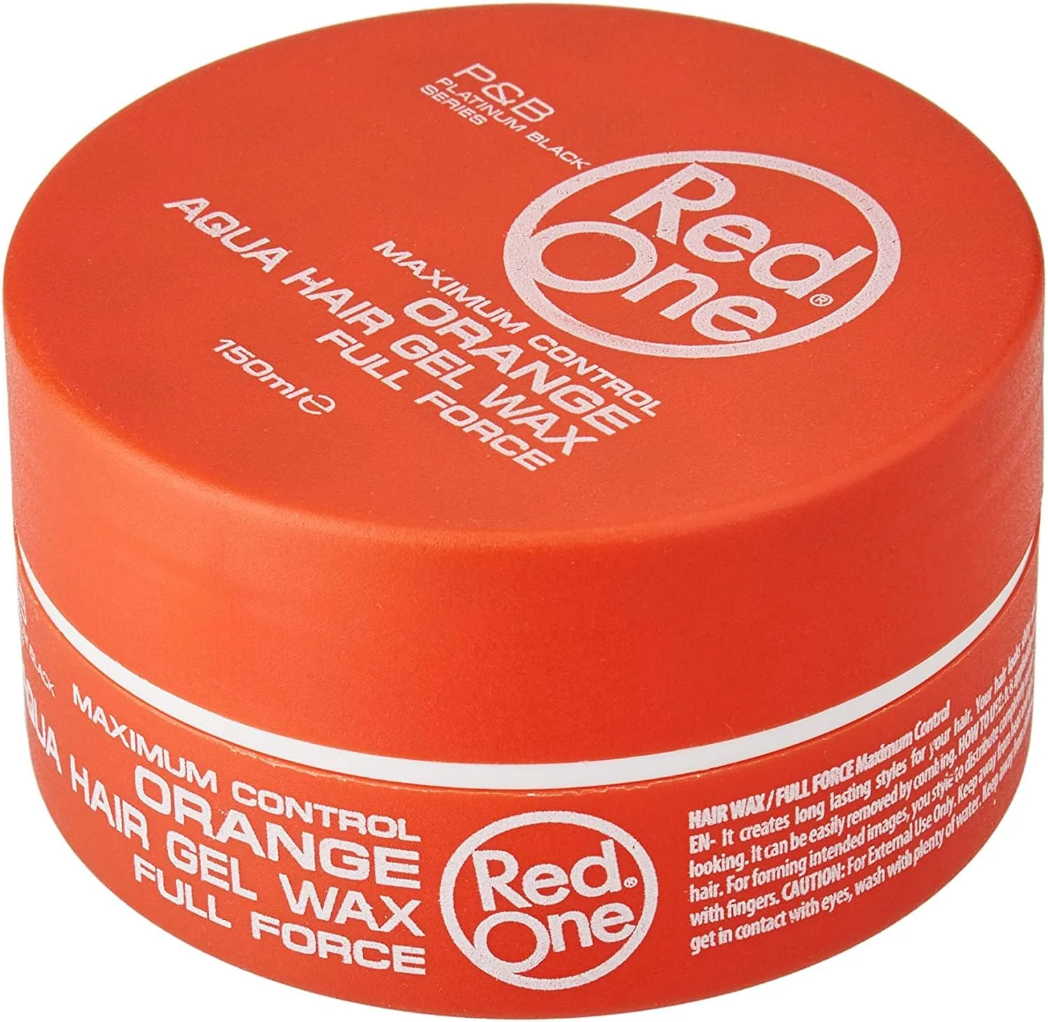RedOne Aqua Hair Gel Wax Maximum Control Orange 150 ml - Image 5