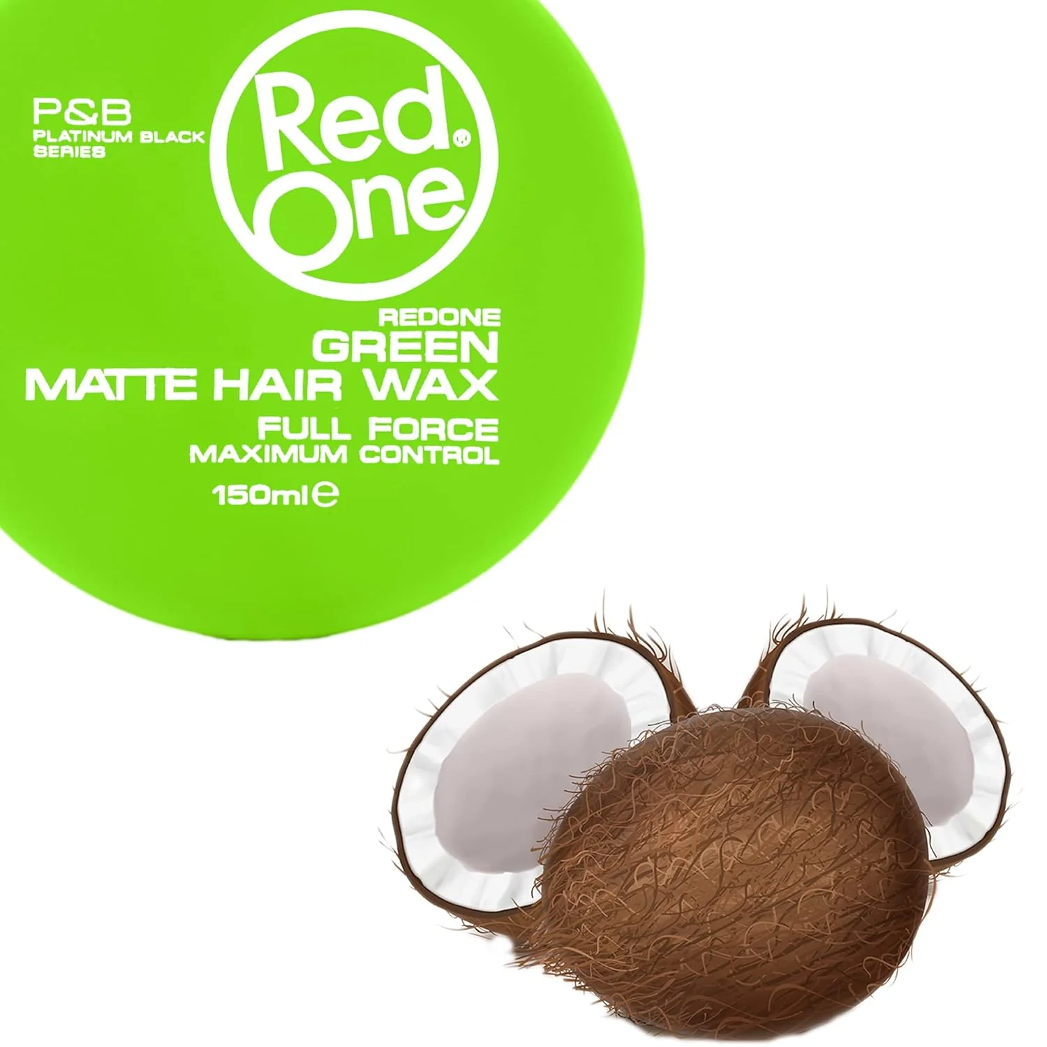RedOne Mate Hair Gel Wax Maximum Control Green 150 ml - Image 3