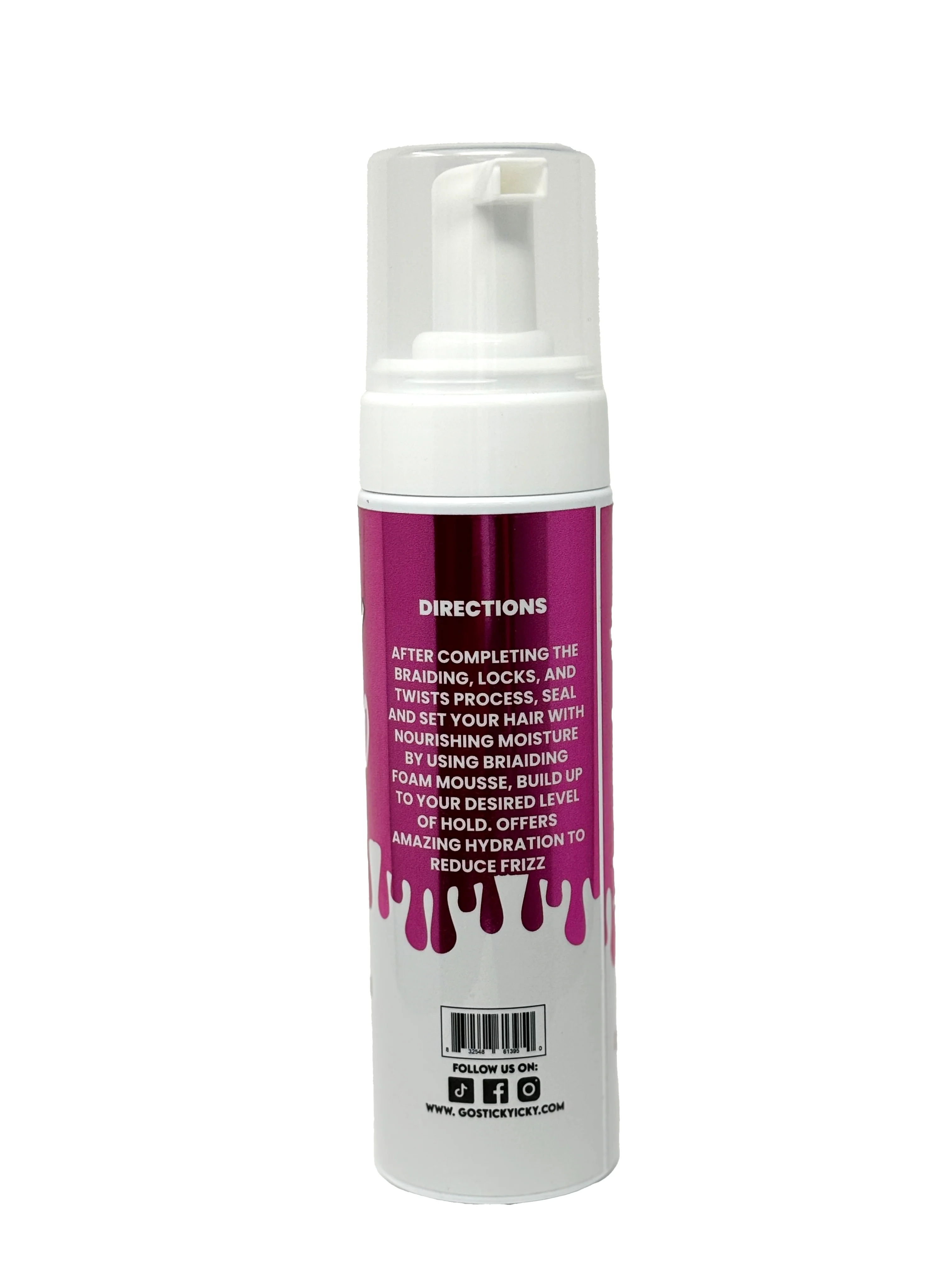 STICKY ICKY LOC & BRAID MOUSSE 6.8OZ (180 ml) - Image 5