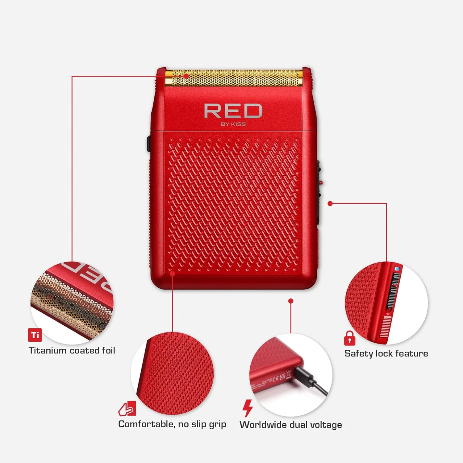 Red Mini Shaver Gold(SV03) - Image 3