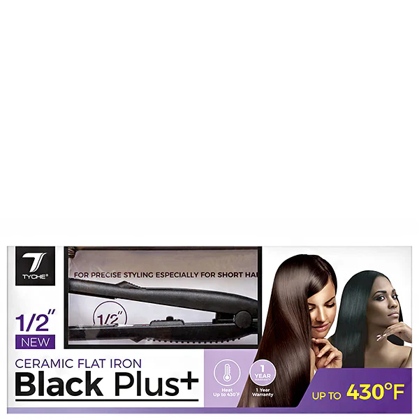 TB100 TYCHE BLACK PLUS FLAT IRON 1.0" - Image 2