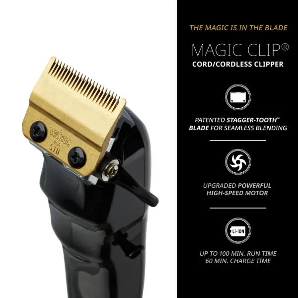 W3026 WAHL 5 STAR MAGIC CLIP CORDLESS [BLACK] - Image 4
