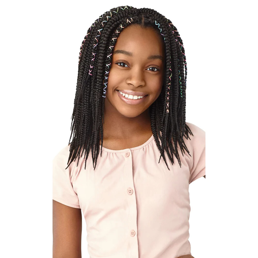 Outre X-Pression Lil Looks Box Braid 10" Synthetic Hair Crochet Braid - Image 2
