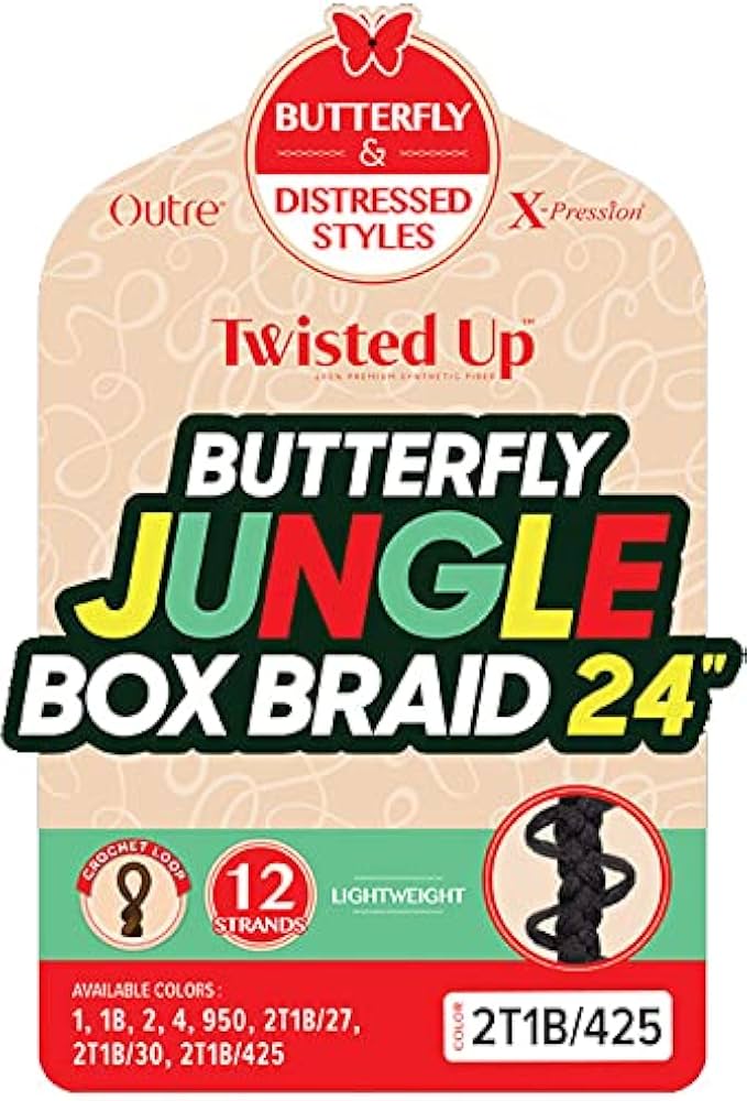 X-PRESSION TWISTED UP BUTTERFLY JUNGLE BOX 24" - Image 3