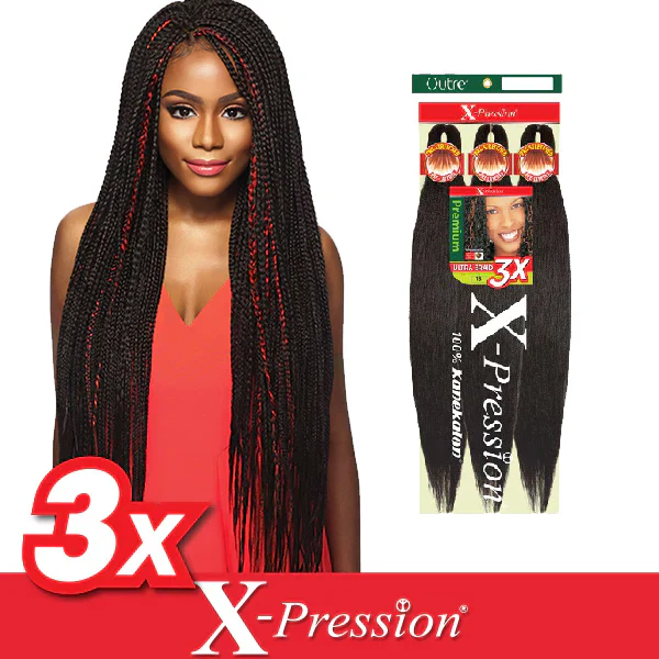 Outre X-Pression 3X 52" Pre-Stretched Synthetic Hair Braid - Image 2